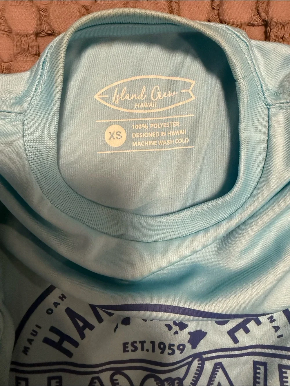 Hang Loose Hawaii Boys' Light Blue Long Sleeve Tee